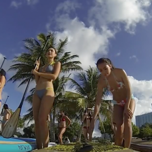 SUP with the Miss Hawaii contestants