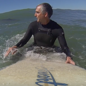 Great White Shark Surprises Solitary Surfer